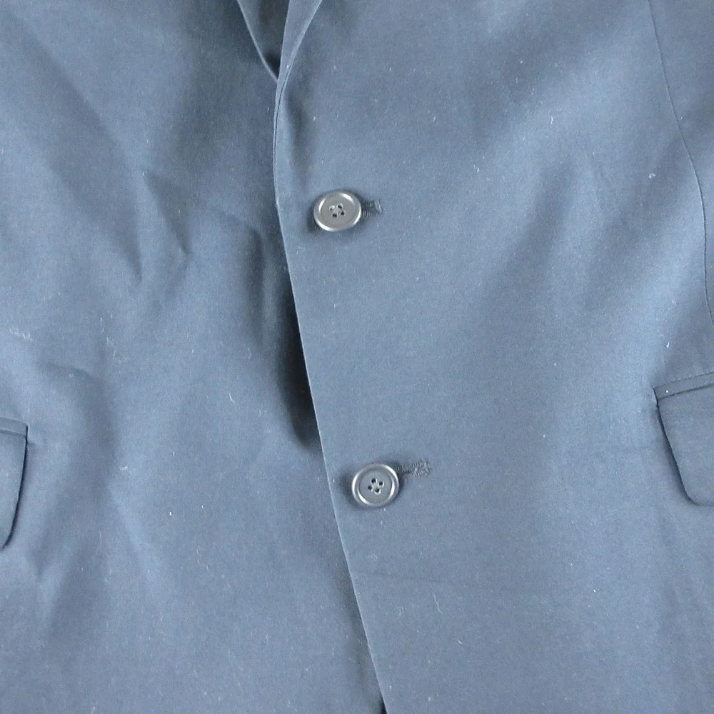 Perlis Suit Mens 48XL Blue Blazer Sport Coat 42x34 Pants 2 Button Career